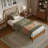 Ambie Low Profile Solid Wood Slatted Spindle Sleigh Bed-51407719-51407723