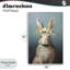 Daisy Crowned Bunny Portrait Wall Plaque, design by Heidi Kuntz-217634718
