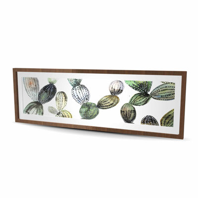 Pattern Opuntia Cactus - Framed Matted Print for Home Decor