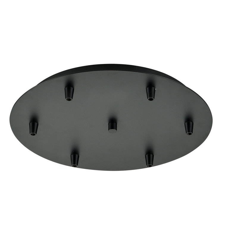 Auvent multi-port 6 lumières Berkley, Noir mat