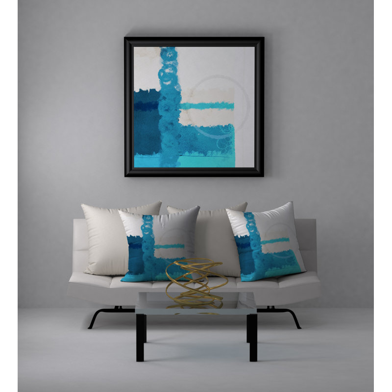Coussin décoratif carré symphonie Matchless, 20 po x 20 po