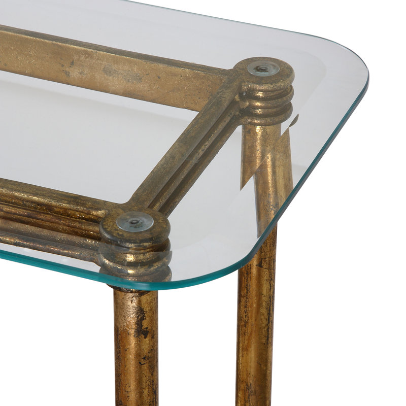 Jame 51.5'' Glass Top Console Table