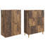  Cabinet Set 2 Pcs Engineered Wood Storage Home Furniture Solution Room-1623430882