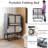Folding Bed Cot with Mattress for Adults, 75x31 Inches Foldable Metal Frame Bed for Guest with Memory Foam Mattress on Wheels, Saving Space Rollaway Bed-1004764265