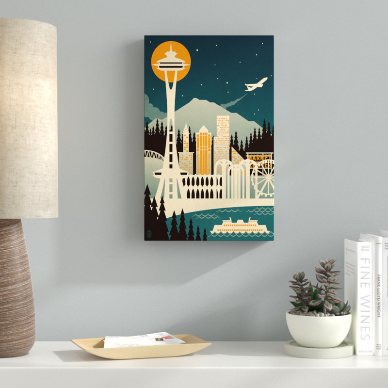 «Travel 133» par Lantern Press, impression sur toile tendue, H 47 po x l 30 po x P 2 po