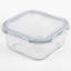  1 200 ml de conservation carrée en verre borosilicaté