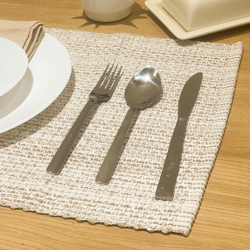 Ensemble de 4 napperons Pebble, Beige