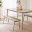 Bhawari 4 - Person Rubberwood Solid Wood Dining Set