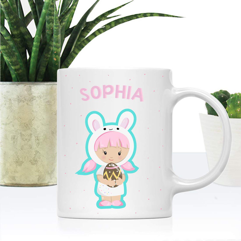 Grande tasse à café pour enfant à bébé personnalisé à poils Velazquez, Oui