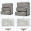 Ensemble de meuble-lavabo double avec deux lavabos en céramique séparés-603210884