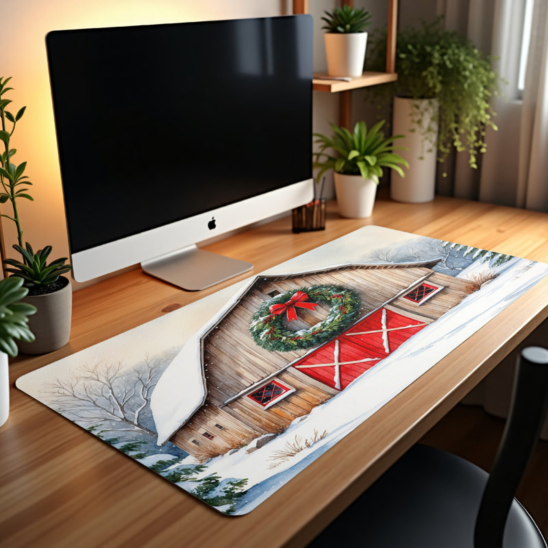 Polyester Desk Pad, 14.4x12.1