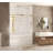 Frameless Shower Door 56-60 "W X 60" H, 1/4 "(6 Mm) Clear Tempered Glass-120178794-120178799