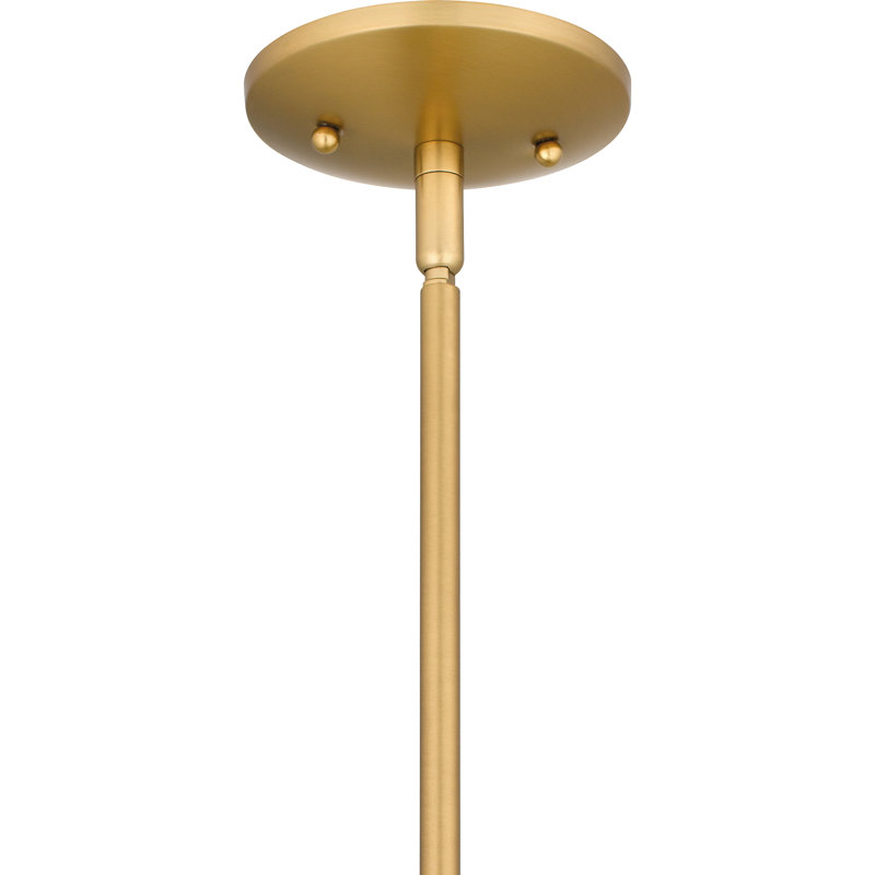 Makram 2-Light Brushed Gold Pendant Light