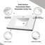 Comptoir de meuble-lavabo intégré 31 po - Résine solide blanc mat, trou de robinet simple, pour meuble-lavabo flottant