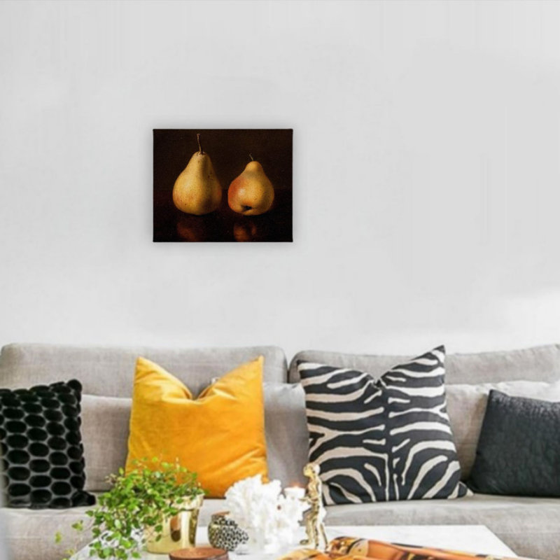 Art mural sur toile 12 "x 16" Aesthetic Pears