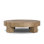 Abaso Round Coffee Table-Rustic Wormwood Oak