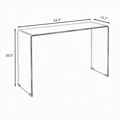 Console en verre