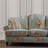 Simple Blue Fabric Sofa