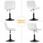 Swivel Upholstered Adjustable Height Counter Stool with Metal Frame-629808794