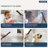 Thermostatic Dual Showerheads System, Ceiling Mount 12" LED Rainfall Shower Faucet with 6" Shower Head, Handheld Spray-89831846