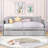 2 Drawers Twin Wood Daybed, Semi-Enclosed Design-881439987