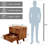 Solid Wood 2-Drawer Nightstand with Carved Front – Mid-Century Modern Bedside Table-337488038