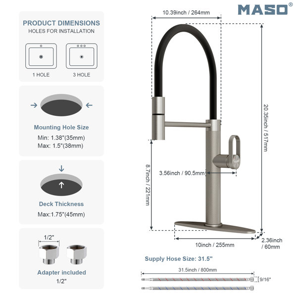 Dimensions du produit