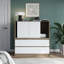 Solid Wood Rectangle Accent Cabinet-477499571