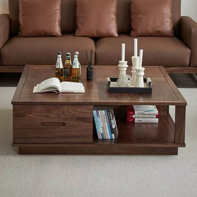 Modern living room square coffee table