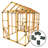 E-Z Frame Chicken Coop And Run Kits 68 Square Feet Chicken Coop with Chicken Run For Up To 17 Chickens