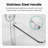 Semi-Frameless Double Sliding Tub Door, Bypass Bathtub Shower, 1/4" (6Mm) Thick SGCC Tempered Glass Door-116077695