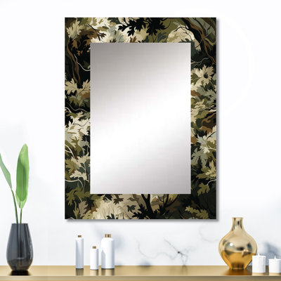 «Kendrica Wilderness Forest», grand miroir décoratif floral