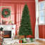 7' Tall Unlit Slim Fir Artificial Christmas Tree
