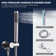 10 in. Multi-Function Adjustable Handheld Shower Head 2.5 GPM in Chrome
