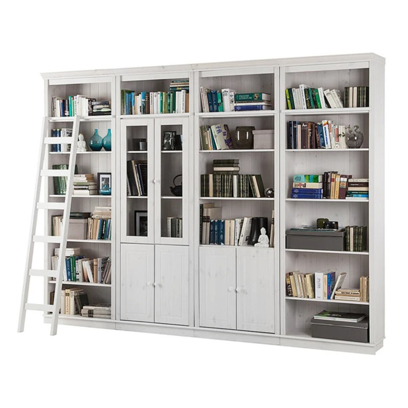 Fieldway 223cm H x 296cm W Bookcase, White