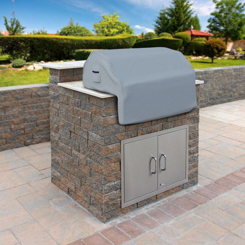 Blue Elephant Grill Cover, Grey, 66cm H x 111.8cm W x 76.2cm D