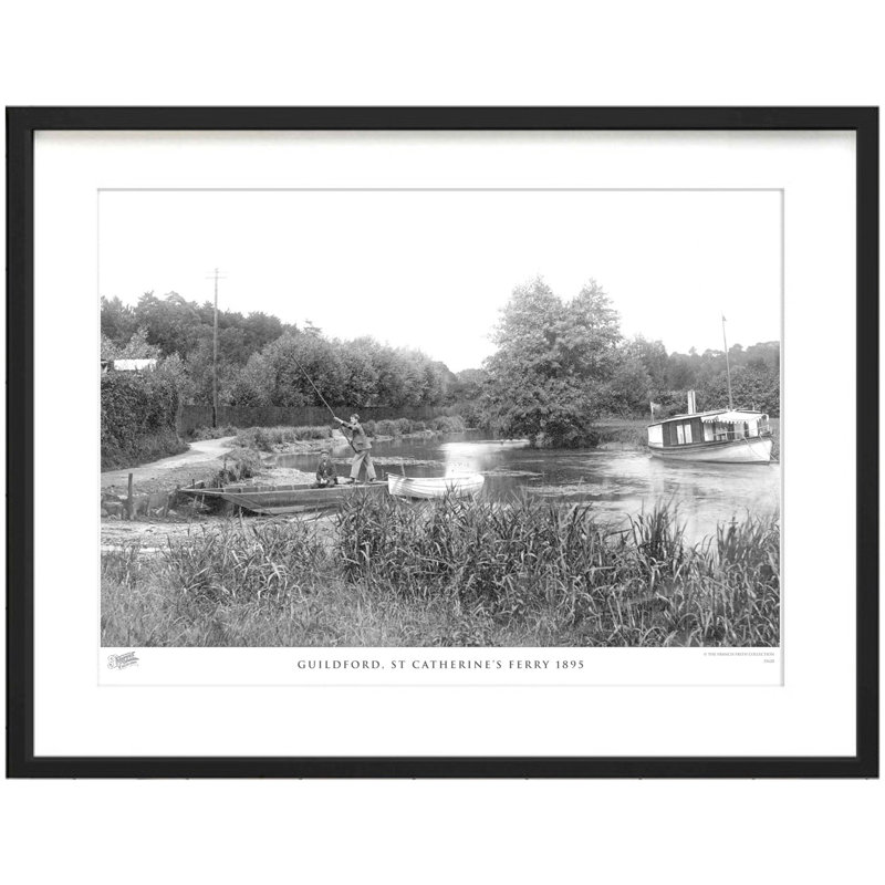 Guildford, St Catherine's Ferry 1895 by Francis Frith - Single Picture Frame Print, 45cm H x 60cm W x 2.3cm D