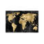 The World - Gold On Black by Russell Brennan - Painting on Canvas-989572524-1041280833
