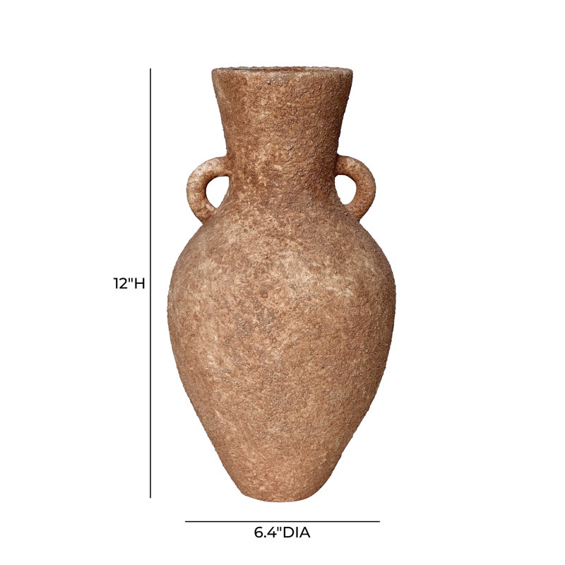 Earthenware Roman Vase With Handles