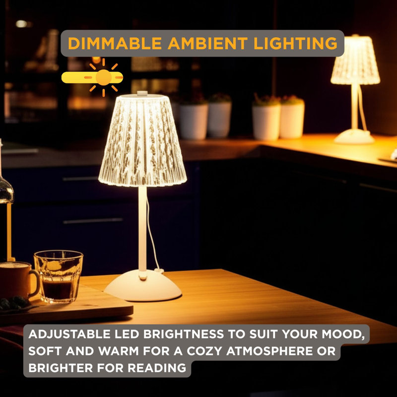 Lampe de table Abbott Trilite, Blanc