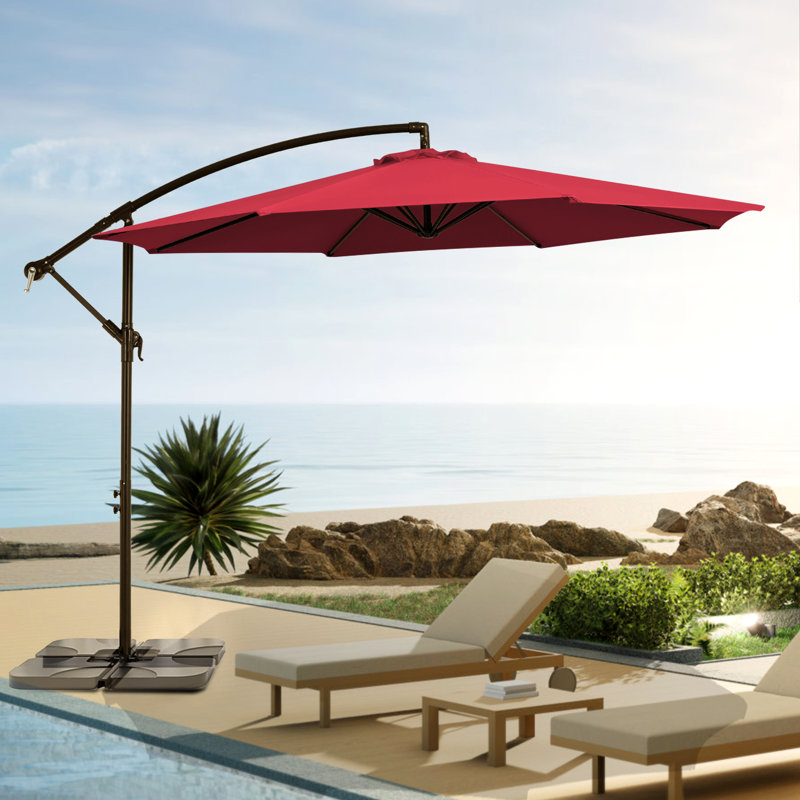 Parasol de patio 10 pi, Rouge