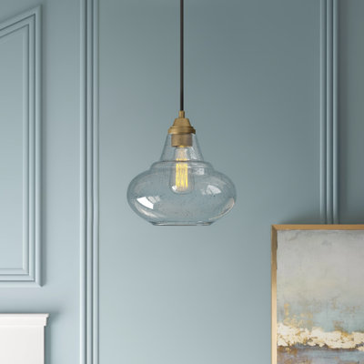 Meridian 1-Light Mini Charley in Natural Brass