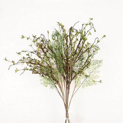 Branche de brindille artificielle de 36 po pour remplissage de vase, long feuillage campagnard printemps été pour fête de mariage