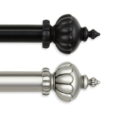Imperial Steel Adjustable Single Curtain Rod