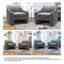 Fauteuil demi-tonneau rembourré Esly-1129571642