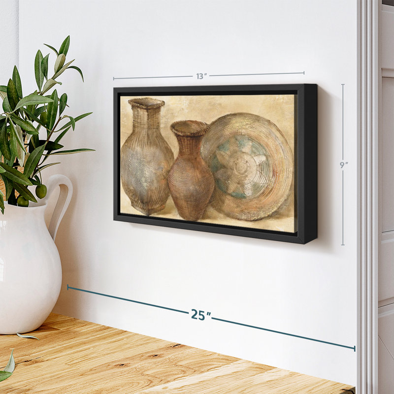 «Woven Vessels II Wall Art», H 13 po x l 9 po