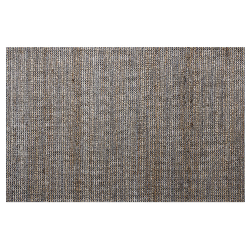 Anant Striped Hand-Woven Jute Blend Area Rug, Rectangle 9' x 12'