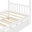 Lit simple en bois avec lit gigogne simple-120046703