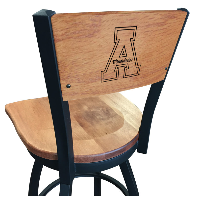 Tabouret tournant NCAA, Érable moyen, Mountaineers d'Appalachian State, Tabouret de comptoir (siège d'une hauteur de 25 p