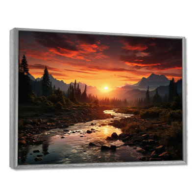 Sunrise Morning At The River - Sunrise & Sunset Wall Art